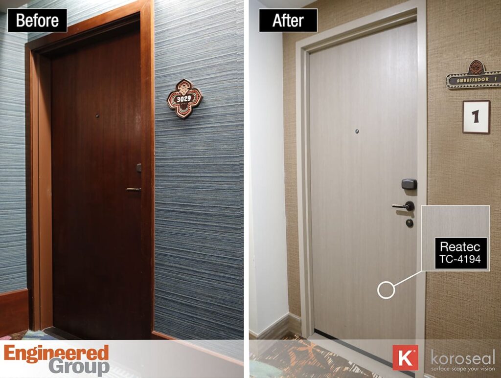 Disney Polynesian Door Before & After